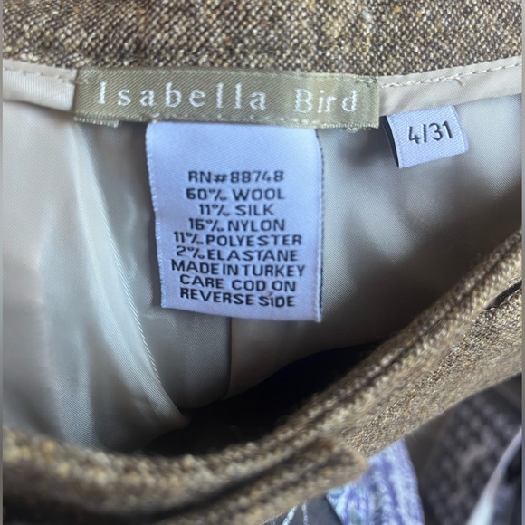 Isabella Bird women’s wool & silk slacks - new w/o tags. - Picture 8 of 8